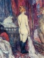 鏡の前に立つ裸婦 1897年 トゥールーズ ロートレック アンリ・ド